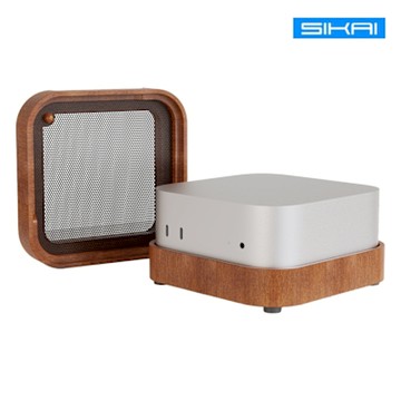 SIKAI Mac Mini (M4/M4 Pro) 原木散熱增高架