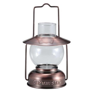 CAPTAIN STAG 鹿牌 復古燭燈 玻璃  古銅色  1個
