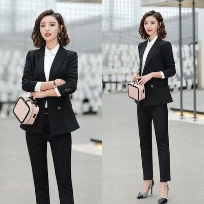 ブラックフォーマル 事務服 2点セット ビジネススーツ パンツスーツ リクルートスーツ レディース 通勤 入学式 卒業式 七五三 細身 通販 Lineポイント最大get Lineショッピング