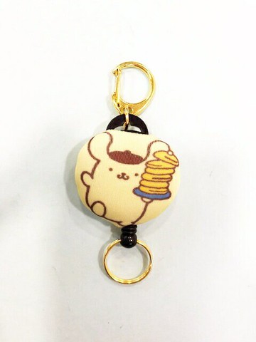 【震撼精品百貨】Pom Pom Purin 布丁狗 布丁狗伸縮鑰匙圈-鬆餅#07610 震撼日式精品百貨