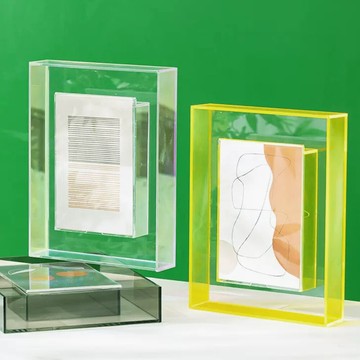 相框 鐳射亞克力照片相框 透明照片架展示台 畫框擺台 亞克力相框