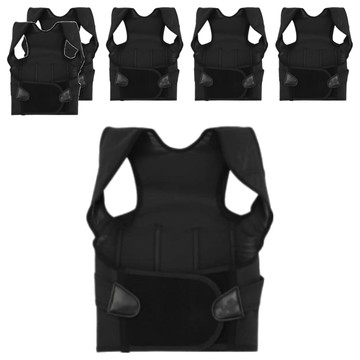 OMG 防駝背隱形矯姿帶 收腹帶 開肩展背帶 黑色  XL  6個