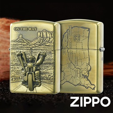 [隔日到貨] ZIPPO 防風打火機 新66號公路徽章 加厚版 Z-031 貼章工藝 美國製 煤油打火機