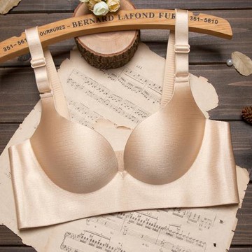 拉絲無鋼圈聚攏文胸一片式無痕內衣厚薄胸罩調整性感加厚文胸包郵