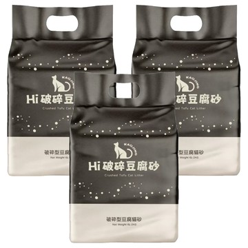 KAOJING 高精寵物 Hi 貓砂 破碎豆腐砂  2kg  3包  原味
