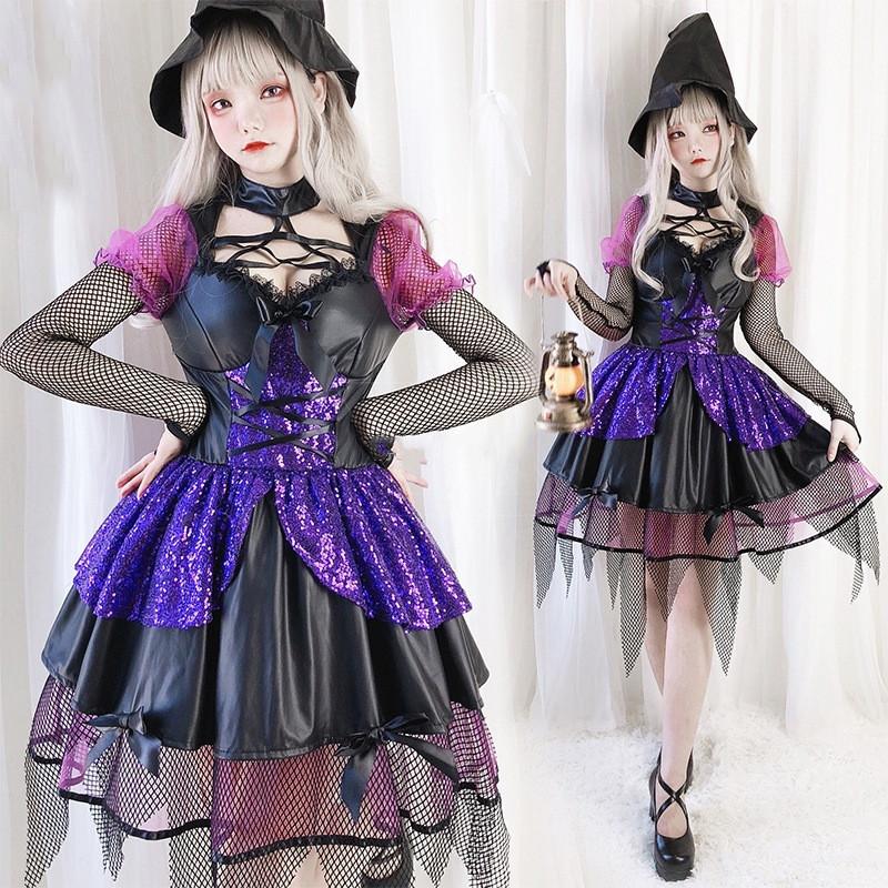ハロウィン衣装 魔女 コスチューム 魔法使い コスチューム 仮装