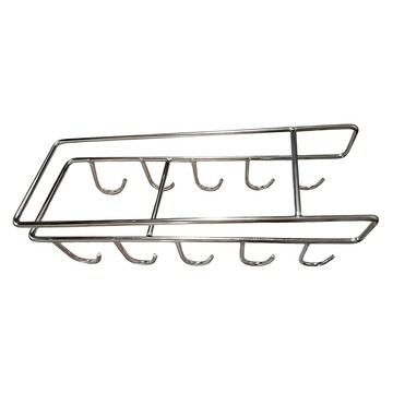 京太陽 免釘櫥櫃下掛架 25 x 8.5 x 7.5cm 銀色 廚房收納好幫手  1個