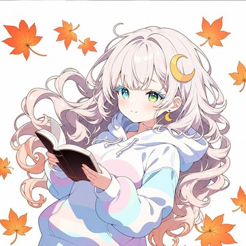 Autumn Collection 朝日貼紙 秋風翻閱的書頁