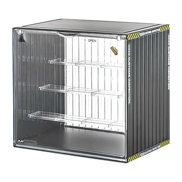 貨櫃造型 公仔收納箱 黑  大(34 x 23 x 31.5cm)  1個