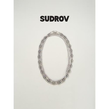 SUDROV素覺項鏈 輕奢高級感巴洛克珍珠長項鏈女鎖骨鏈疊戴頸鏈