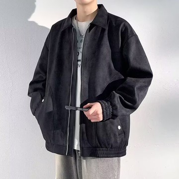 潮流設計感小眾立領皮衣男秋冬季情侶夾克機車服休閒外套男