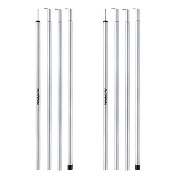 Naturehike 挪客 鍍鋅鐵管天幕杆 4節 NH19PJ042 銀灰色 2.5kg  240cm  2支