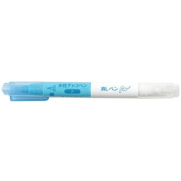 CLOVER 日本製造可樂牌雙頭水消筆24-429(藍色記號筆/消除筆)拼布筆消失筆水洗筆水溶筆清潔筆縫紉用具工具