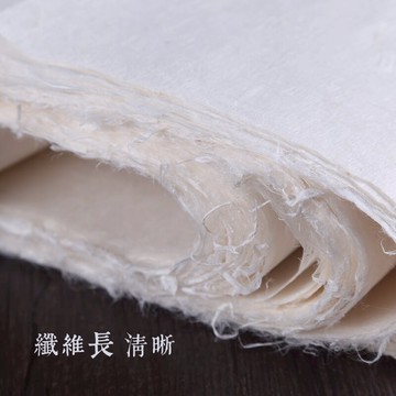宣藝齋手工云龍皮紙熟書法專用創作作品宣紙半熟清水云龍皮紙四尺六尺八尺丈二小楷楷書書法紙批發100張包郵