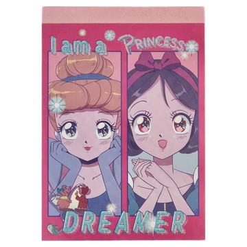 Disney Princesses 迪士尼公主 萬用MEMO本 Set 3本 聚丙烯PP紙  深粉色