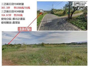 三芝區都市計畫區農地｜新北市三芝區新庄段