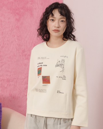 Ada的一週合肩長袖T恤(兩色)