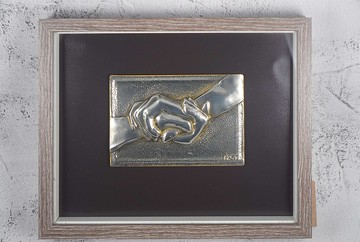 錫雕手語造型磁鐵- 相挺