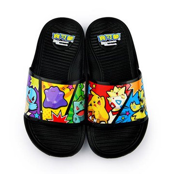精靈寶可夢童室外拖-黑20~22cm  (尺寸任選)