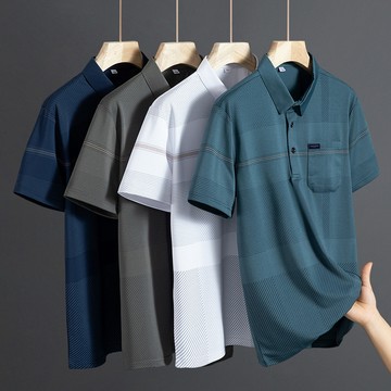 【台灣出貨】涼感polo衫 口袋polo衫 吸濕排汗衣 冰絲polo衫 翻領上衣 polo衫短袖 夏季 透氣 polo衫