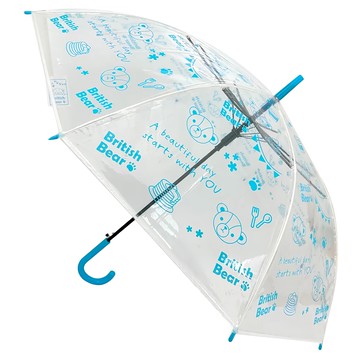 英國熊 POE 透明直傘 23吋 X8K  1支