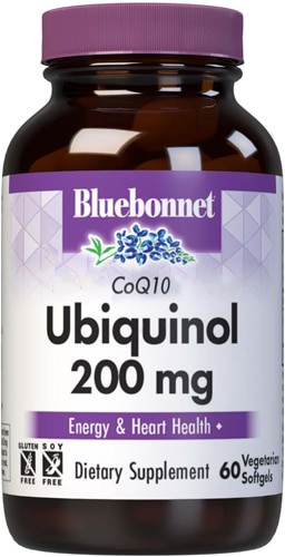 Bluebonnet Nutrition Cellular Active CoQ10 Ubiquinol 200 mg - 60 Vegetarian Softgels