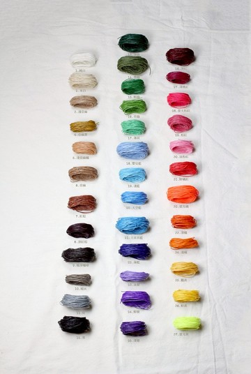 請勿下標 44色蠟線色票展示