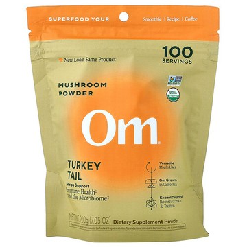 Om Mushrooms, 蘑菇粉，雲芝，7.05 盎司（200 克）