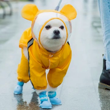 高精寵物 寵物雨衣  L  1個  黃色