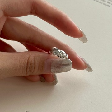 菱格耳環是經典【法式菱格紋】muroom 925銀針 [M28]