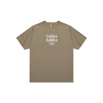 CACO-MIT 咖啡中毒標語印花短T-男【J1CA501】