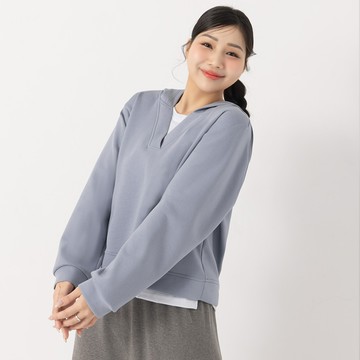 雲朵棉假兩件連帽長袖上衣