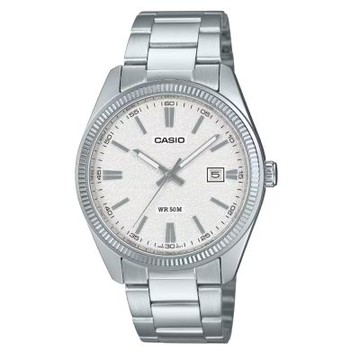 CASIO 卡西歐 帥氣冰白鋼帶男錶 MTP-1302DA-7A
