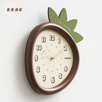 奶油風 掛鐘 客廳家用 簡約 鐘表 創意 掛墻 時鐘[DD0508001]