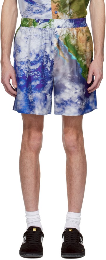 Balmain 多色 Earth Print 短裤