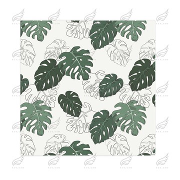 精緻時尚陶瓷杯墊[熱轉印印製](龜背芋)杯墊 陶瓷杯墊 熱轉印 送禮小物 婚禮小物 企業送禮 紀念品