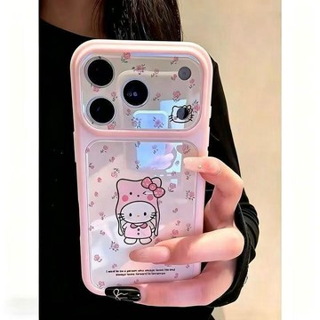 碎花凱蒂貓適用iPhone17蘋果手機殼16promax/15/14防摔13全包1211