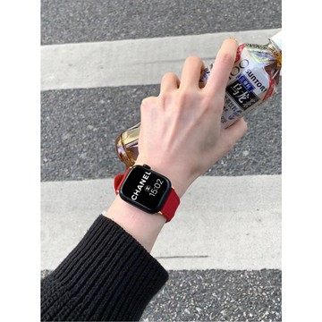 【高品質】細版 皮質錶帶 適用apple watch 女士錶帶 44 40 41 45 iwatch7 8 4 6