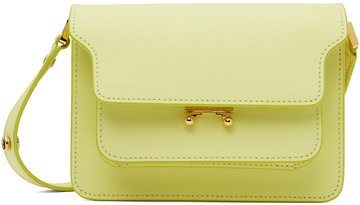 Marni 黄色迷你 Trunk 单肩包