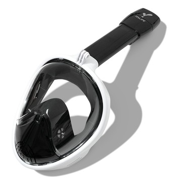 It's Life 第三代全罩式浮潛面罩套組  白色 + 黑色  S/M