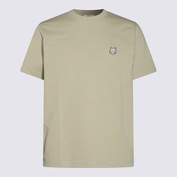 Maison Kitsuné Beige Cotton T-shirt