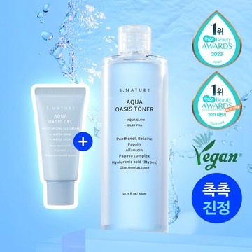 S. NATURE Aqua Oasis Toner 300mL Special Set (Free Gift: gel Cream 30mL)