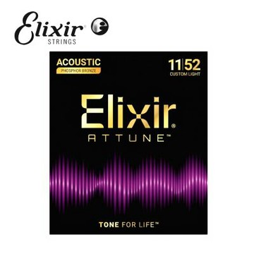 Elixir 21027 Attune 超薄包覆 11-52 磷青銅 木吉他弦