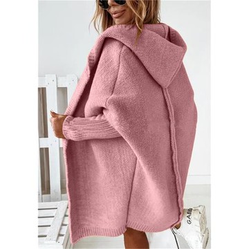 2024 New cardigan coat casual knit jacket 針織連帽蝙蝠袖外套