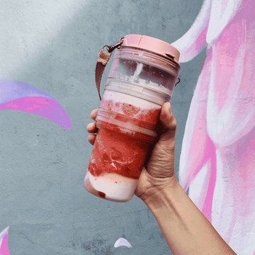 宜我 iO｜環保隨行轉轉杯 冰漾粉(390/590/790ml)