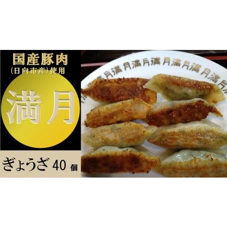 ふるさと納税 満月自慢　手作り餃子 国産豚肉・無添加 40個 [満月 宮崎県 日向市 452060209] 宮崎県日向市