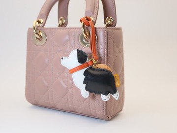 智慧邊牧 真皮吊飾| NFC 智能守護