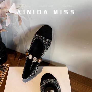 虧本清倉~法式小香風瑪麗珍女鞋2025新款平底溫柔晚晚淺口單鞋夏