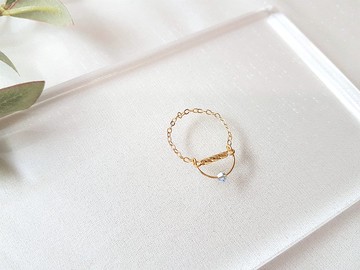 披星戴月 ‧ 水晶 軟金屬 特殊 鍊戒