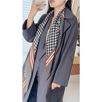 圍巾｜真正的神器，配衣服好絕！絲羊毛【千鳥格長巾】32*135cm